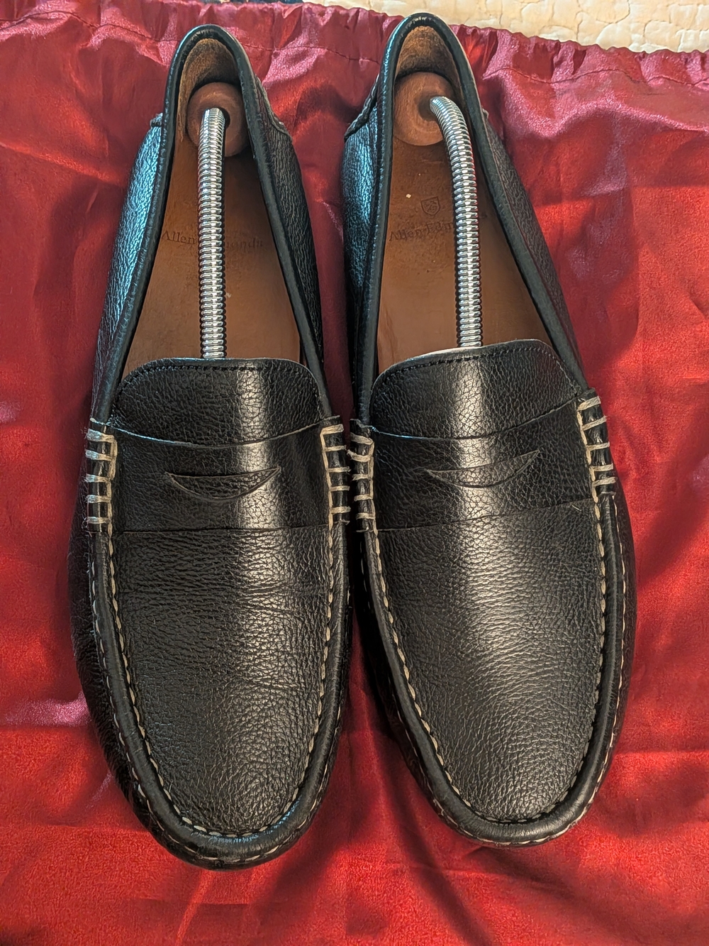 Allen Edmonds Black Turner Penny Driving Loafer Size 10.5